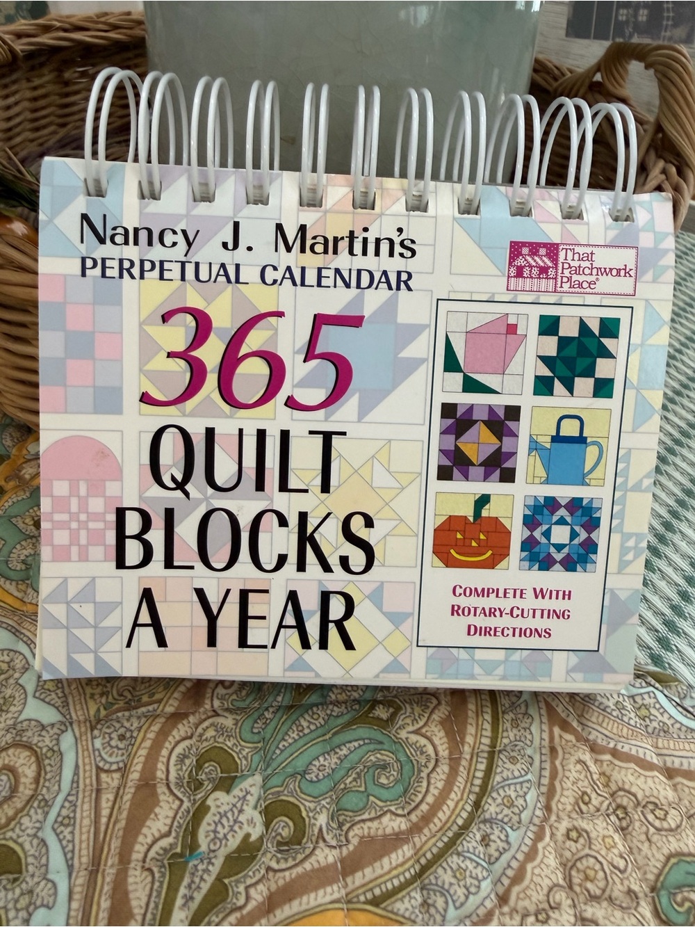 Vintage 1999 Nancy J Martin 365 Quilt Blocks a Year Perpetual Calendar Patterns